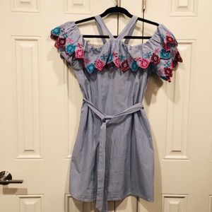 NWT Ann Taylor LOFT Eyelet Off the Shoulder Dress